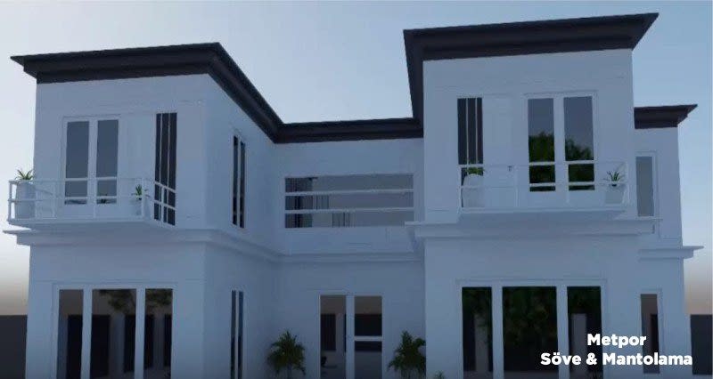Villalarda Dış Cephe Kaplama Uygulaması Villalarda dış cephe kaplama örneği
