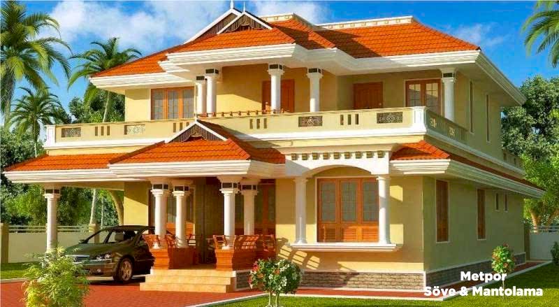 Villalarda Dış Cephe Kaplama ile Dekorasyon Villa dış cephe kaplama dekorasyonu