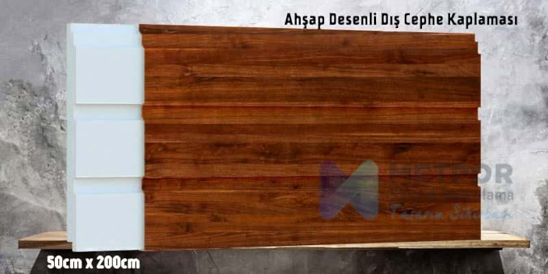 Fugalı Ahşap Kaplama, Strafor Köpük Fugalı Ahşap Cephe Paneli